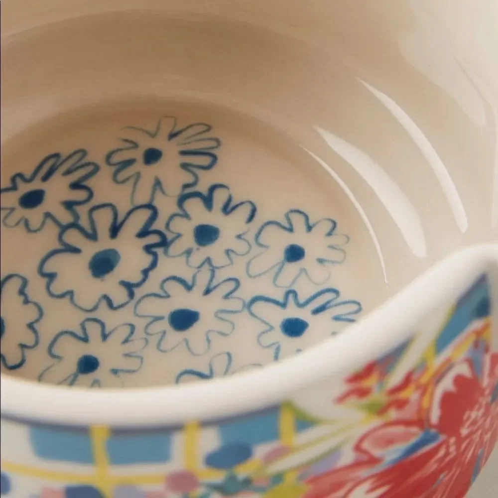 Anthropologie Red Motif Mason Creamer‎